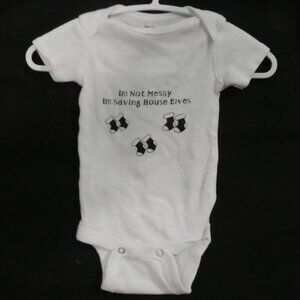 GERBER Funny Harry Potter "...Saving House Elves" Onesie - 0-3 months - NWOT